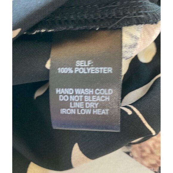 Lulus Womens Light Of Dawn Black Floral On Off Shoulder Split Back Cropped Top-L - Picture 12 of 15